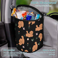 Load image into Gallery viewer, Flower Garden Goldendoodle Love Multipurpose Car Storage Bag-Car Accessories-Bags, Car Accessories, Goldendoodle-Black-7