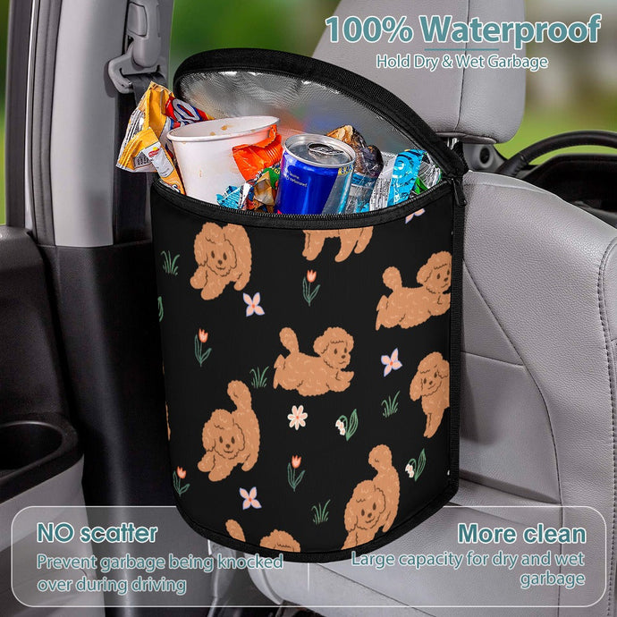 Flower Garden Goldendoodle Love Multipurpose Car Storage Bag-Car Accessories-Bags, Car Accessories, Goldendoodle-ONE SIZE-Black-5