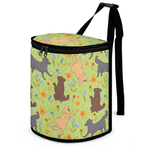 Flower Garden Labradors Love Multipurpose Car Storage Bag-ONE SIZE-YellowGreen-7