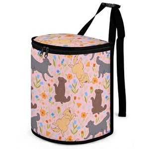 Flower Garden Labradors Love Multipurpose Car Storage Bag-ONE SIZE-Pink-12