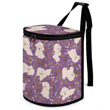 Load image into Gallery viewer, Flower Garden Maltese Love Multipurpose Car Storage Bag - 4 Colors-Car Accessories-Bags, Car Accessories, Maltese-Purple-11