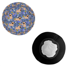 Load image into Gallery viewer, Flower Garden Pug Bucket Hat-Hats &amp; Caps-36