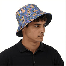 Load image into Gallery viewer, Flower Garden Pug Bucket Hat-Hats &amp; Caps-38