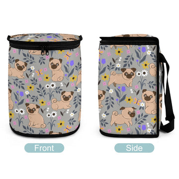 Flower Garden Pug Multipurpose Car Storage Bag-12