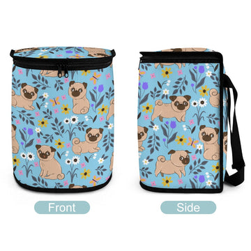 Flower Garden Pug Multipurpose Car Storage Bag-14