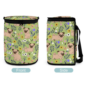 Flower Garden Pug Multipurpose Car Storage Bag-2