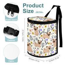 Load image into Gallery viewer, Flower Garden Pug Multipurpose Car Storage Bag-8