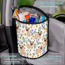 Load image into Gallery viewer, Flower Garden Pug Multipurpose Car Storage Bag-9