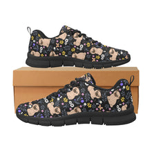 Load image into Gallery viewer, Flower Garden Pug Women's Breathable Sneakers-12