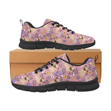 Load image into Gallery viewer, Flower Garden Pug Women's Breathable Sneakers-21