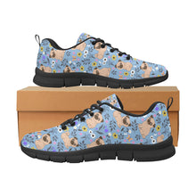 Load image into Gallery viewer, Flower Garden Pug Women's Breathable Sneakers-24