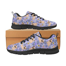 Load image into Gallery viewer, Flower Garden Pug Women's Breathable Sneakers-36