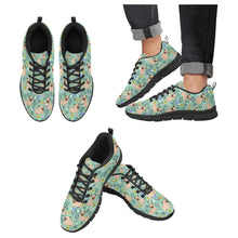 Load image into Gallery viewer, Flower Garden Pug Women's Breathable Sneakers-Mint Green-US13-1