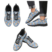 Load image into Gallery viewer, Flower Garden Pug Women's Breathable Sneakers-Sky Blue-US13-5