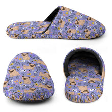 Load image into Gallery viewer, Flower Garden Pug Women's Cotton Mop Slippers-36