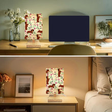 Load image into Gallery viewer, Flower Garden Red Dachshund Desktop Table Lamp-Desk Lamps-Christmas,Dachshund,Dog Dad Gifts,Dog Mom Gifts,Home Decor,Lamp-6
