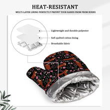 Load image into Gallery viewer, Flower Garden Red Dachshund Oven Mitts and Pot Holder Set-Kitchen Decor-Accessories,Dachshund,Dog Mom Gifts-8