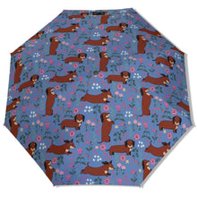 Load image into Gallery viewer, Flower Garden Red Dachshund Umbrella-Accessories-Accessories,Dog Mom Gifts,Umbrella-16