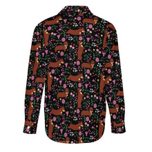 Load image into Gallery viewer, Flower Garden Red Dachshund Women&#39;s Shirt-Apparel-Apparel,Dachshund,Dog Mom Gifts,Shirt-10
