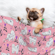 Load image into Gallery viewer, Flower Garden Samoyed Blanket for Dog-Pet Furniture-13