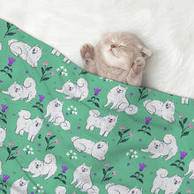 Load image into Gallery viewer, Flower Garden Samoyed Blanket for Dog-Pet Furniture-24