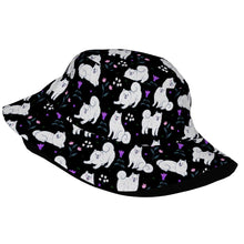 Load image into Gallery viewer, Flower Garden Samoyed Bucket Hat-Hats &amp; Caps-18