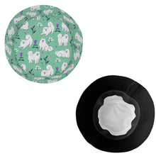 Load image into Gallery viewer, Flower Garden Samoyed Bucket Hat-Hats &amp; Caps-36