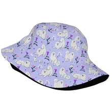 Load image into Gallery viewer, Flower Garden Samoyed Bucket Hat-Hats &amp; Caps-42