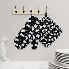 Load image into Gallery viewer, Flower Garden Samoyed Oven Mitts and Pot Holder Set-Kitchen Decor-Accessories,Dog Mom Gifts,Samoyed-4