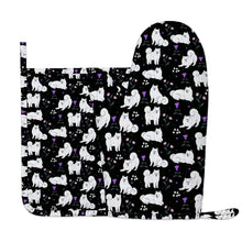 Load image into Gallery viewer, Flower Garden Samoyed Oven Mitts and Pot Holder Set-Kitchen Decor-Accessories,Dog Mom Gifts,Samoyed-7