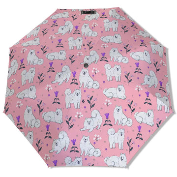 Flower Garden Samoyed Umbrella 2 360x