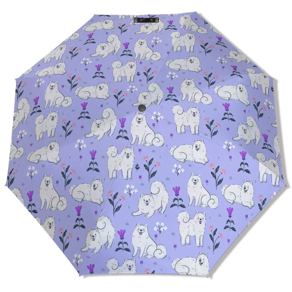 Flower Garden Samoyed Umbrella 5