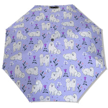 Load image into Gallery viewer, Flower Garden Samoyed Umbrella-Accessories-Accessories,Dog Mom Gifts,Umbrella-11