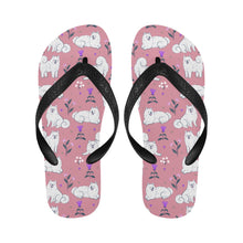 Load image into Gallery viewer, Flower Garden Samoyed Unisex Slippers-10
