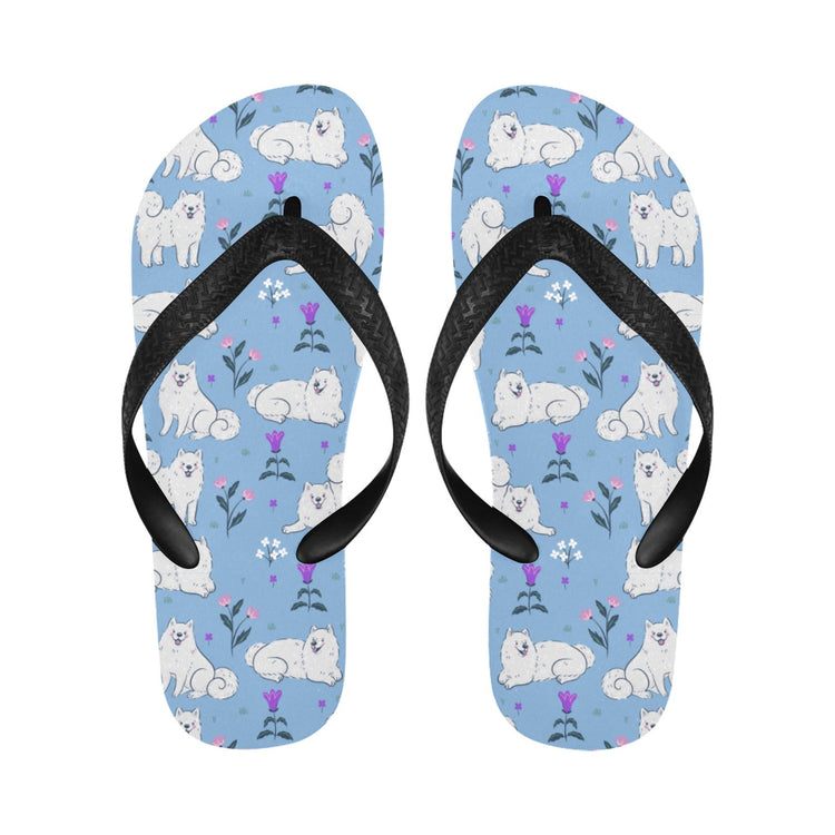 Flower Garden Samoyed Unisex Slippers 13 750x