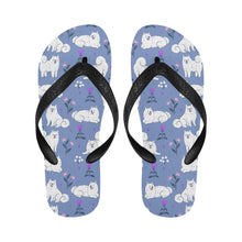 Load image into Gallery viewer, Flower Garden Samoyed Unisex Slippers-14
