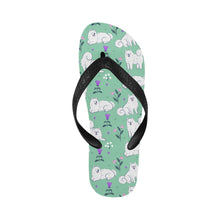 Load image into Gallery viewer, Flower Garden Samoyed Unisex Slippers-16