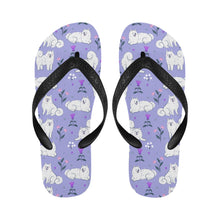Load image into Gallery viewer, Flower Garden Samoyed Unisex Slippers-19