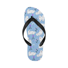 Load image into Gallery viewer, Flower Garden Samoyed Unisex Slippers-9