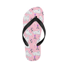 Load image into Gallery viewer, Flower Garden Samoyed Unisex Slippers-Pink-S-3
