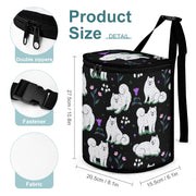 Flower Garden Samoyeds Multipurpose Car Storage Bag-17