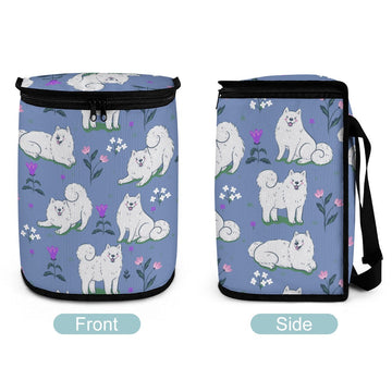 Flower Garden Samoyeds Multipurpose Car Storage Bag-25