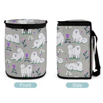 Flower Garden Samoyeds Multipurpose Car Storage Bag-10