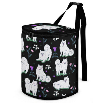Flower Garden Samoyeds Multipurpose Car Storage Bag-16