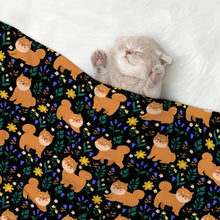 Load image into Gallery viewer, Flower Garden Shiba Inu Blanket for Dog-Pet Furniture-8