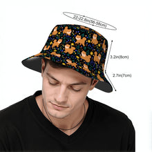 Load image into Gallery viewer, Flower Garden Shiba Inu Bucket Hat-Hats &amp; Caps-43