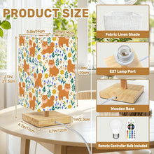 Load image into Gallery viewer, Flower Garden Shiba Inu Desktop Table Lamp-Desk Lamps-Christmas,Dog Dad Gifts,Dog Mom Gifts,Home Decor,Lamp,Shiba Inu-3