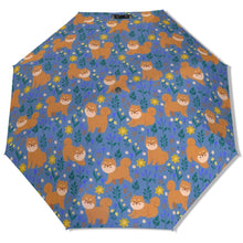 Load image into Gallery viewer, Flower Garden Shiba Inu Umbrella-Accessories-Accessories,Dog Mom Gifts,Umbrella-26