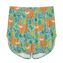 Load image into Gallery viewer, Flower Garden Shiba Inu Women's Cami and Shorts Pajama Set-15