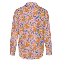 Load image into Gallery viewer, Flower Garden Shiba Inu Women's Shirt-Apparel-Apparel,Dog Mom Gifts,Shiba Inu,Shirt-14